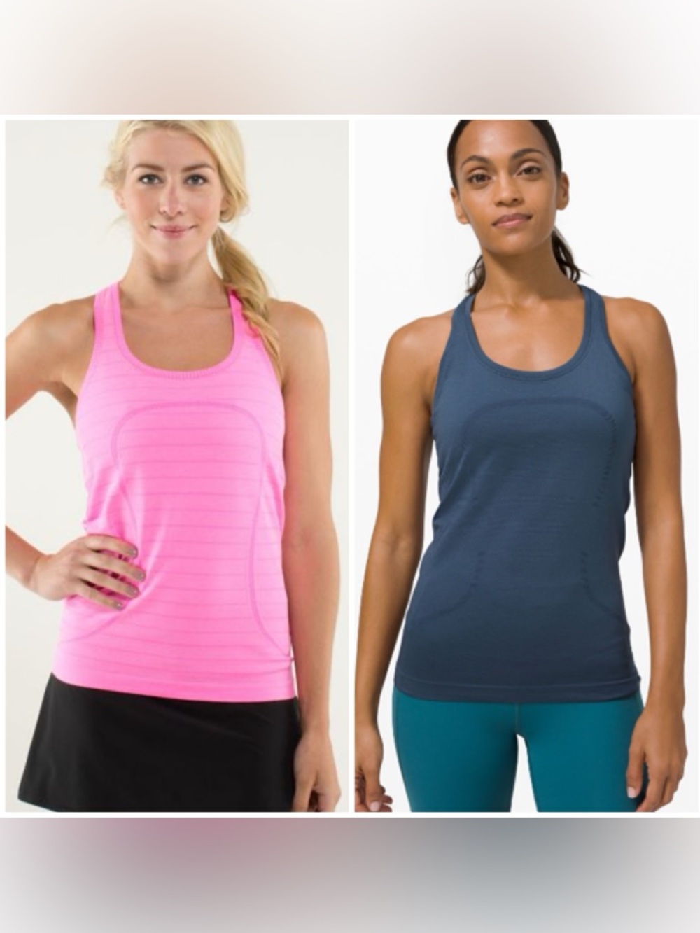 Lot of 2 Lululemon Swiftly Tech Racerback Tank Size 4